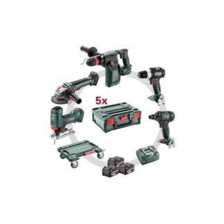 METABO SET COMBO 18V 5.3.0 685215000 BS 18 LT BL +KH 18 LTX 24 BL Q + WB 18 LT BL 11-125 Q + SSW 18 LTX 300 BL + STA 18 LTX