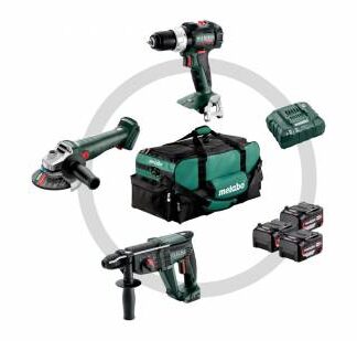 METABO 18 V COMBO ΣΕΤ ΜΠΑΤΑΡΙΑΣ 3.1 SB 18 LT BL + W 18 L 9-125 Quick + KH 18 LTX 24 (685212000)