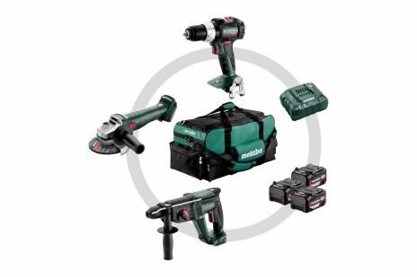 METABO 18 V COMBO ΣΕΤ ΜΠΑΤΑΡΙΑΣ 3.1 SB 18 LT BL + W 18 L 9-125 Quick + KH 18 LTX 24 (685212000)