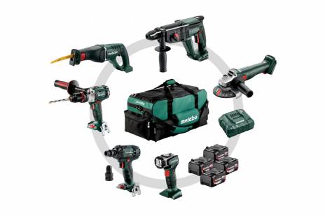 ΜΕΤΑΒΟ 18 V COMBO ΣΕΤ ΜΠΑΤΑΡΙΑΣ 6.1 SB 18 LTX + KH 18 LTX 24 + W 18 L 9-125 Quick + ASE 18 LTX + SSW 18 LTX 300 BL + ULA 14.4-18 LED ( 685211000)