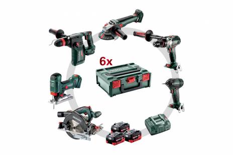 METABO 18 V COMBO ΣΕΤ ΜΠΑΤΑΡΙΑΣ 6.3.2 18 V SB 18 LTX BL I + SSD 18 LTX 200 BL + KHA 18 LTX BL 24 Q + STA 18 LTX 100 + WB 18 LTX BL 125 Q + KS 18 LTX 57 ( 685223000)