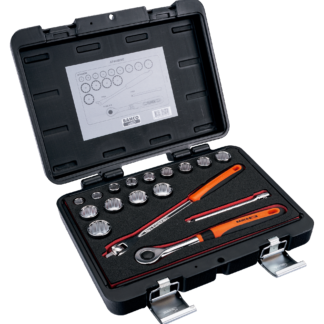 BAHCO A7440DME ΣΥΛΛΟΓΗ ΜΕ ΚΑΡΥΔΑΚΙΑ 3/8" ΜΕ ΕΡΓΟΝΟΜΙΚΗ ΚΑΣΤΑΝΙΑ ΔΩΔΕΚΑΓΩΝΑ ΜΕΤΡΙΚΑ