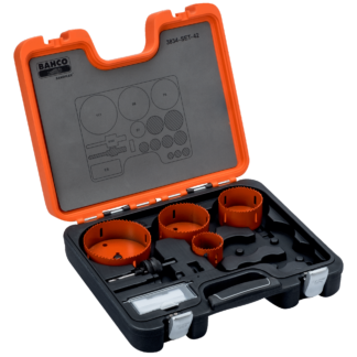 BAHCO 3834-42 ΣΕΤ ΔΙΜΕΤΑΛΛΙΚΩΝ ΠΟΤΗΡΟΤΡΥΠΑΝΩΝ SANDFLEX