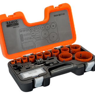 BAHCO 3834-53 ΣΕΤ ΔΙΜΕΤΑΛΛΙΚΩΝ ΠΟΤΗΡΟΤΡΥΠΑΝΩΝ SANDFLEX