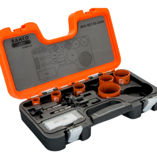 BAHCO 3834-65-22/64 ΣΕΤ ΔΙΜΕΤΑΛΛΙΚΩΝ ΠΟΤΗΡΟΤΡΥΠΑΝΩΝ SANDFLEX