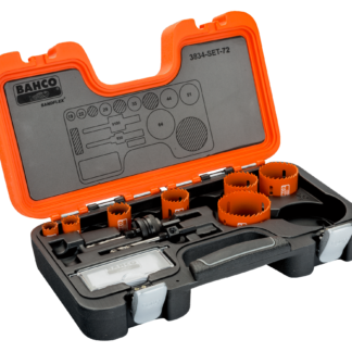BAHCO 3834-86 ΣΕΤ ΔΙΜΕΤΑΛΛΙΚΩΝ ΠΟΤΗΡΟΤΡΥΠΑΝΩΝ SANDFLEX