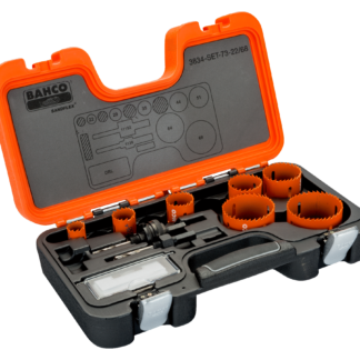 BAHCO 3834-73-22/68 ΣΕΤ ΔΙΜΕΤΑΛΛΙΚΩΝ ΠΟΤΗΡΟΤΡΥΠΑΝΩΝ SANDFLEX 