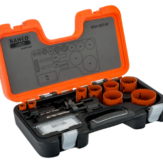 BAHCO 3834-87 ΣΕΤ ΔΙΜΕΤΑΛΛΙΚΩΝ ΠΟΤΗΡΟΤΡΥΠΑΝΩΝ SANDFLEX