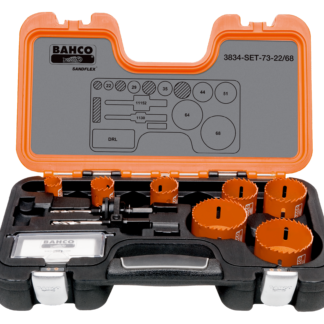 BAHCO 3834-73 ΣΕΤ ΔΙΜΕΤΑΛΛΙΚΩΝ ΠΟΤΗΡΟΤΡΥΠΑΝΩΝ SANDFLEX