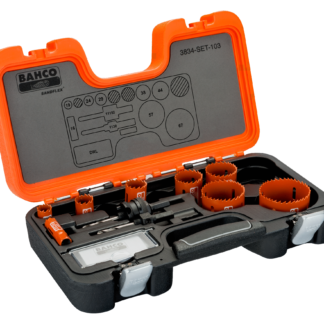 BAHCO 3834-103 ΣΕΤ ΔΙΜΕΤΑΛΛΙΚΩΝ ΠΟΤΗΡΟΤΡΥΠΑΝΩΝ SANDFLEX