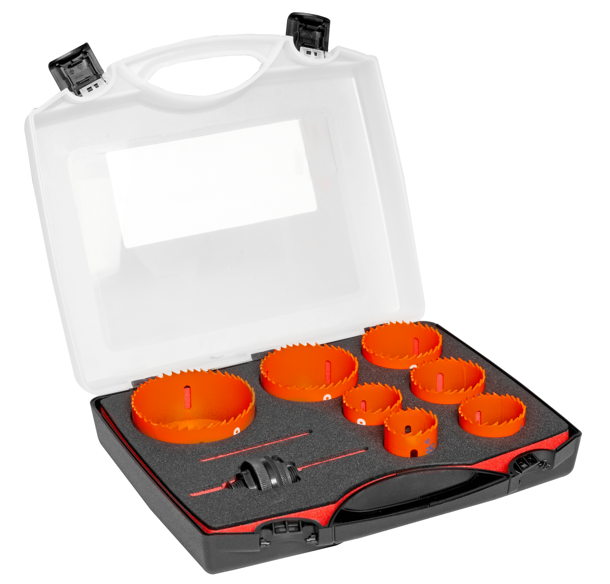 BAHCO 3834-SET -72-35/83 ΣΕΤ ΔΙΜΕΤΑΛΛΙΚΟΥ ΠΟΤΗΡΟΤΡΥΠΑΝΟΥ SANDFLEX 35MM - 83MM - 9 ΤΕΜΑΧΙΑ