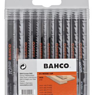 BAHCO 91-WOOD-10P ΣΕΤ ΛΕΠΙΔΩΝ ΣΕΓΑΣ ΓΙΑ ΞΥΛΟ ΚΑΙ ΠΛΑΣΤΙΚΟ, 10 ΤΕΜΑΧΙΑ