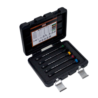 BAHCO BWTB12P5 ΣΕΤ ΜΕ 5 ΚΑΡΥΔΑΚΙΑ ΙΣΧΥΟΣ 1/2" ΕΛΕΓΧΟΜΕΝΗΣ ΡΟΠΗΣ ΓΙΑ ΤΟΠΟΘΕΤΗΣΗ ΜΠΟΥΛΟΝΙΩΝ ΧΩΡΙΣ ΝΑ ΥΠΕΡΒΑΙΝΟΥΝ ΤΗΝ ΠΡΟΤΕΙΝΟΜΕΝΗ ΡΟΠΗ ΣΤΡΕΨΗΣ