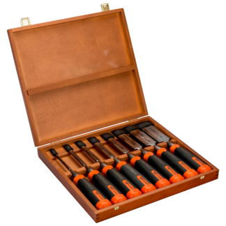 BAHCO 434-S8-EUR ΣΕΤ 8 ΤΕΜ ΣΚΑΡΠΕΛΑ ΠΕΡΑΣΤΑ ERGO ΣΕ ΞΥΛΙΝΟ ΚΟΥΤΙ 