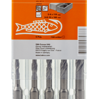 BAHCO 4652-SET-5 ΣΕΤ ΤΡΥΠΑΝΙΩΝ ΓΙΑ ΟΠΛΙΣΜΕΝΟ ΣΚΥΡΟΔΕΜΑ SDS + 2C - 5TEM