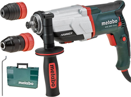 METABO KHE 2660 Quick ΚΡΟΥΣΤΙΚΟ ΣΚΑΠΤΙΚΟ ΠΙΣΤΟΛΕΤΟ ΡΕΥΜΑΤΟΣ 850W ΜΕ ΥΠΟΔΟΧΗ SDS PLUS/ΤΑΧΕΙΑΣ