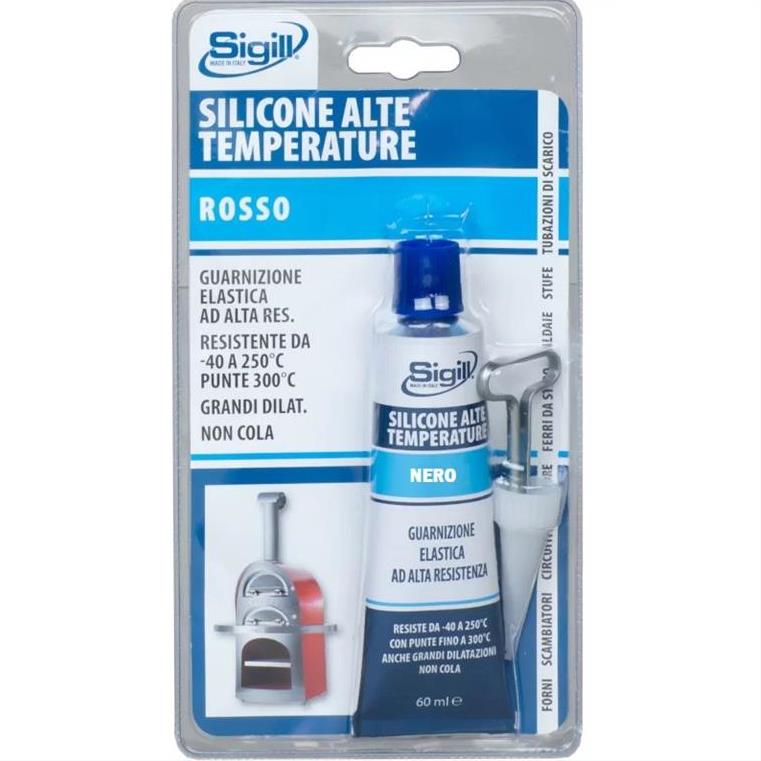 Φλατζόκολλα υψηλής θερμοκρασίας μαύρη 60ml Sigill 1040
