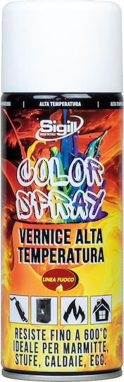 Sigill Σπρέι Βαφής Υψηλής Θερμοκρασίας Μαύρο 400ml 4733