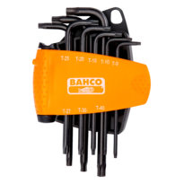 Σετ μακριών κλειδιών TORX® L, ανθεκτικών στην παραβίαση, με φινίρισμα μαύρου οξειδίου - 8 τεμάχια  BE-8675